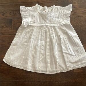 White Ruffled Baby blouse